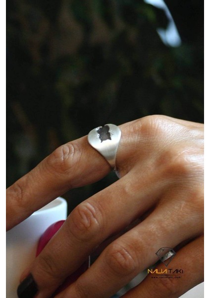 Damla Bıyıklı Kedi Gümüş Yüzük fiyatları