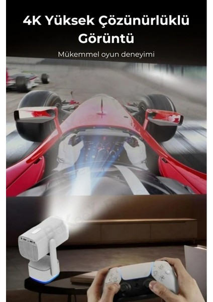 K2 Şarjlı Projeksiyon Cihazı Android Bluetoothlu Ev Sineması fırsatları