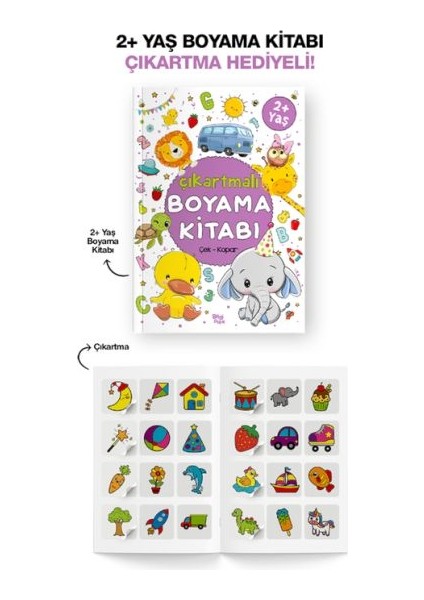 Çıkartmalı Boyama Kitabı 2 Yaş +