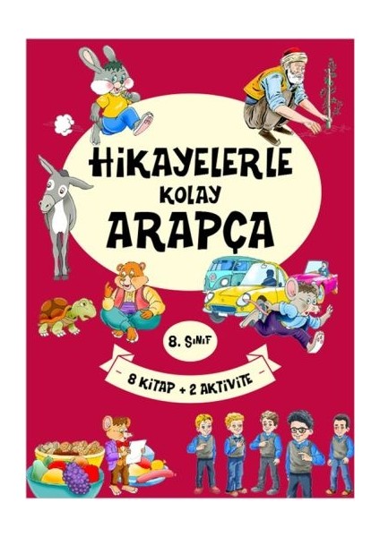 8. Sınıf Hikayelerle Kolay Arapça (8 Kitap + 2 Aktivite)