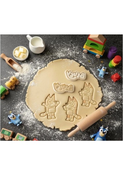 Bluey 3'lü Kurabiye Kalıbı Seti/hamur Kalıbı Seti/hamur Şekillendirici Seti