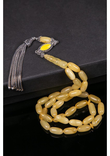 Uzun Arpa Gümüş Mine Püsküllü Boy Kaya Damla Kehribar Tesbih modelleri