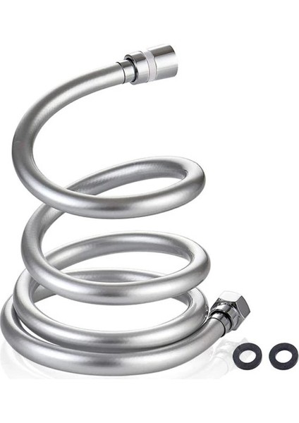 - Pvc Duş Hortumu-Th 201 - Gri - Tüm Duş Setleri ile Uyumlu - 150CM