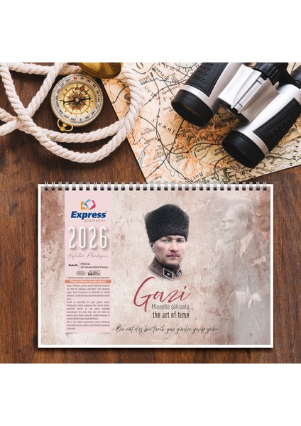 2026 Takvim A4 Ebat 53 Haftalık Planlayıcı Gazi
