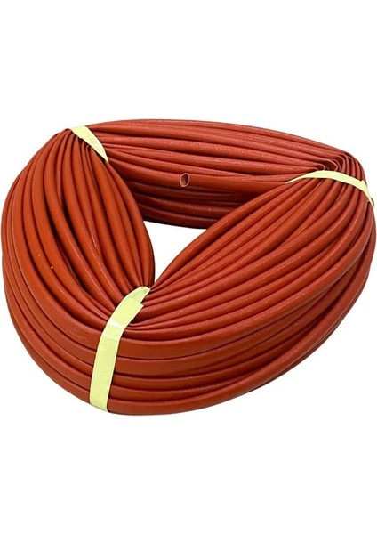 8 mm Izoleli Cam Elyaf Makaron (Yanmaz Makaron) (Parlak) (-60°c +250°C) (1 Mt)