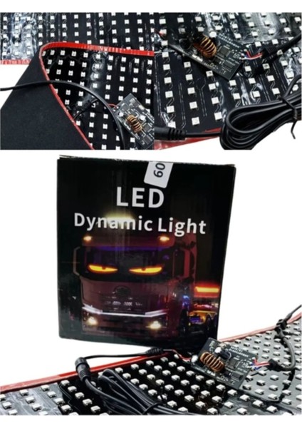 200 cm Şeytan LED Gözler Animasyonlu Araba,kamyon,otobüs Kumandalı Esnek Ön Arka Cam Rgb LED Ekran fırsatları
