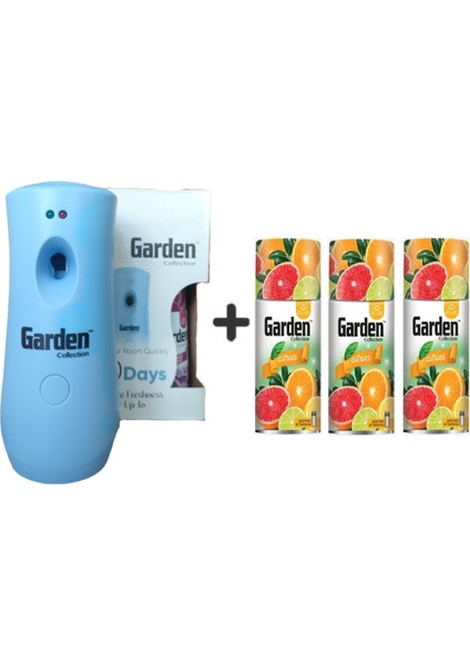 Oda Kokusu Freshmatik, Otomatik Sprey Makine +Tropikal Portakal Limon Yedek Sprey 260 ml Air Freshener + Otomatik Sprey Yedeği Oda Spreyi Portakal Limon 260 ml x 3 Adet