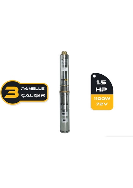 Dc Dalgıç Pompa 1.5hp / 1100W / 72V (4DC6-84-72-1100)