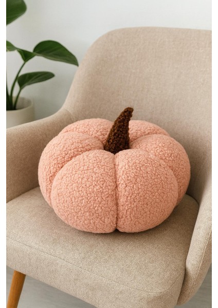 Pembe Renk Teddy Dekoratif Balkabağı Kırlent/yastık %100 Doğal fiyatları