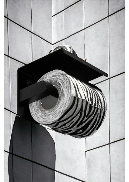 Paslanmaz Çelik Banyo Siyah Rulo Kağıt Havlu Tutucu Raf Su Geçirmez Banyo Tuvalet Kağıdı modelleri