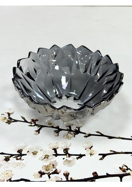 Cam Kristal Derin Kase Füme 24 Cm modelleri