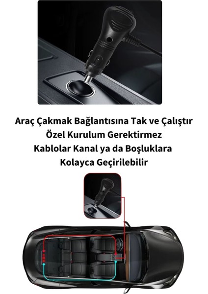 Cam Yapışan Pvc Dinamik Işıklı Araç Kamyon Tır Şeytan Gözü Canlı LED Işık LED Şerit 2'li 60 cm