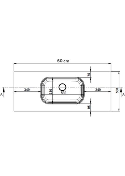 Pure Etajerli 60X50 Beyaz Granit Banyo Lavabosu fiyatları