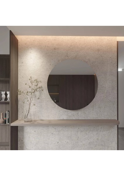 Pure Circle Minimal Çerçevesiz Dairesel Duvar Aynası – Modern Banyo ve Salon Aynası modelleri
