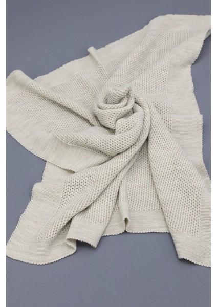 Liva Yumuşak Bebek Battaniyesi 80X100 cm Vizon Örgü Çocuk Battaniyesi – Dekoratif ve Nefes Alabilir fırsatları