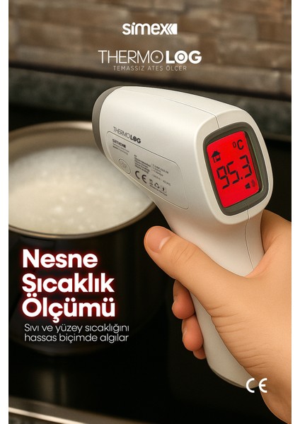 Thermolog Dijital Temassız Nesne ve Alın Ateş Ölçer