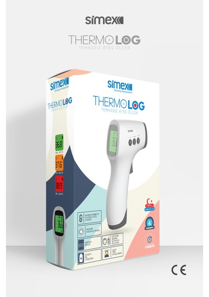 Thermolog Dijital Temassız Nesne ve Alın Ateş Ölçer