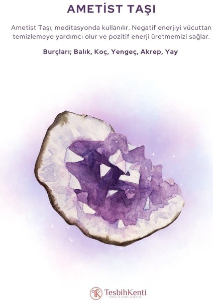 Faset Kesim Ametist Taşı Bileklik fiyatları