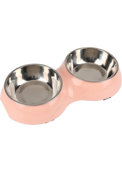 Paslanmaz Çelik 700 ml Pembe Kaymaz Taban Kedi Köpek Mama ve Su Kabı CIN571PM fiyatları