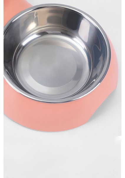 Paslanmaz Çelik 700 ml Pembe Kaymaz Taban Kedi Köpek Mama ve Su Kabı CIN571PM fırsatları