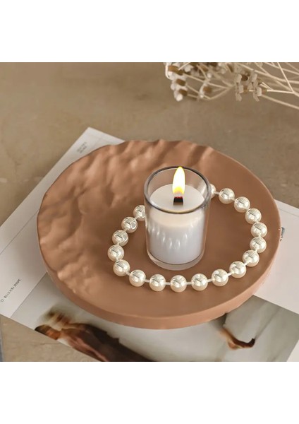 2 Adet Çok Amaçlı Dekoratif Kabartma Tabak Makyaj Takı Organizer 16 cm fiyatları