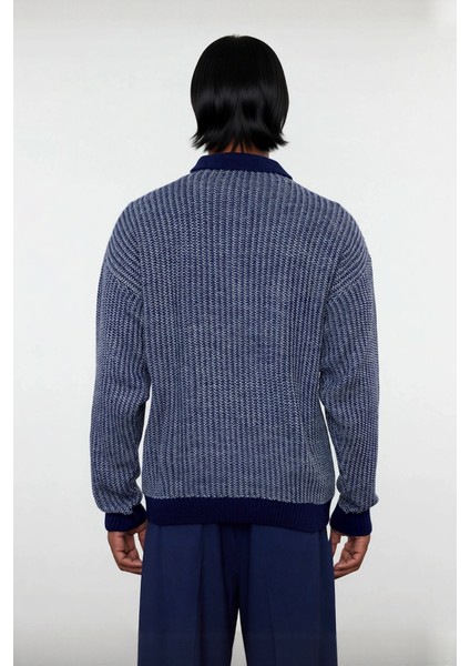 Erkek Konforlu Şık Dokulu Polo Yaka Uzun Kollu Akrilik Triko Kazak Soğuk Günlerin Vazgeçilmezi modelleri