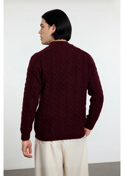 Unisex Modern Regular Fit Fermuarlı Saç Örgü Kalın Triko Kazak Soğuk Günlerde Sıcaklık ve Stil modelleri