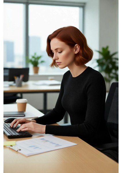 Kadınlara Özel Fitted Kesim Bisiklet Yaka Uzun Kollu Triko Kazak Kışa Şıklık Kaliteli fırsatları