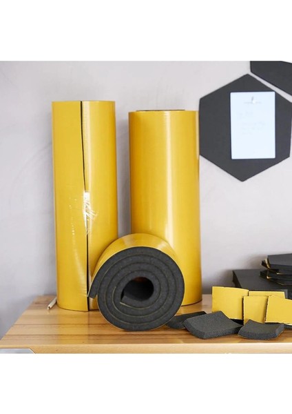 Yapışkanlı Araç Ses Isı Yalıtım Izolasyon Bant EN:100 cm Kalınlık:10 mm Uzunluk1 Metre Kauçuk Sünger modelleri