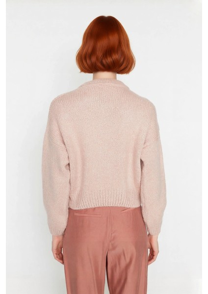 Kadın Kışlık Oversize Basic Triko Kazak Bisiklet Yaka Düşük Kollu Rahat ve Şık Günlük Stil modelleri