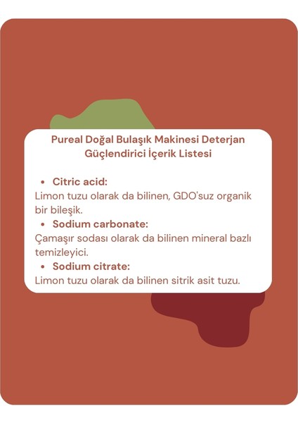 Doğal Bulaşık Makinesi Deterjan Güçlendirici modelleri