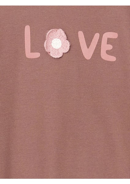 Lcw Kids Bordo Bisiklet Yaka Uzun Kollu Kız Çocuk Tişört fiyatları