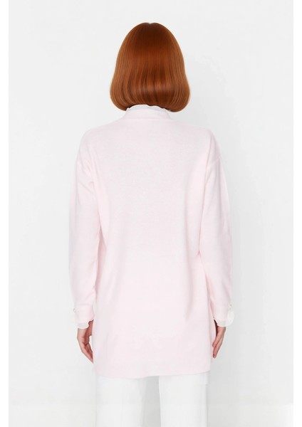 Kadın Feminine Persona Kışlık Regular Kalıp Düşük Kol Pike Dokuma Düz Desen Tunik Kazak Modeli modelleri