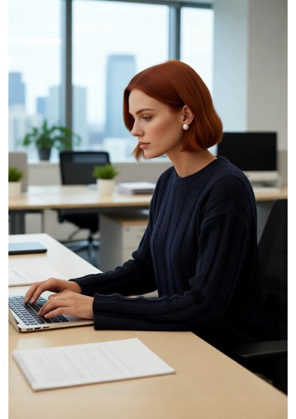 Kadın Fitilli Dokuma Triko Kazak Regular Kalıp Bisiklet Yaka Uzun Kollu Günlük Konforlu Şıklık Sunar fırsatları