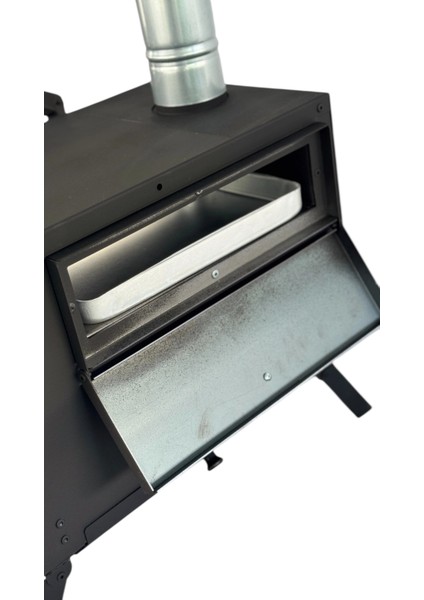 Kuzineli Kamp ve Çadır Sobası Katlanır Ayaklı Kamp Sobası Çantalı