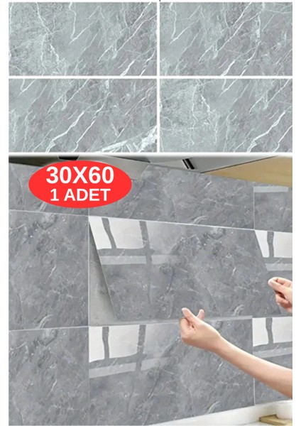 60X30CM Koyu Gri Mermer Desen Yapışkanlı Karavan Prefabrik Banyo Wc Yer Duvar Pvc Kaplama Paneli NWYP14 fiyatları