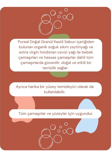 Doğal Granül Kastil Çamaşır Sabunu modelleri