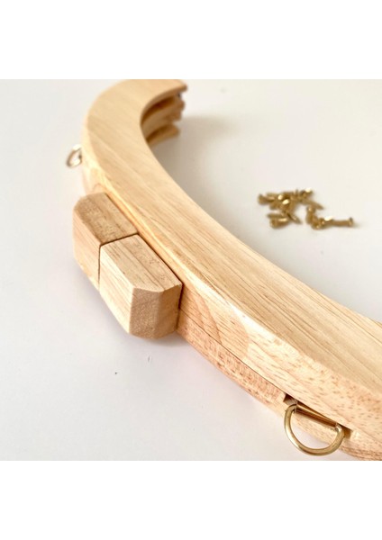 Çanta Bursu Oval Slim Açık Kahve 20 cm