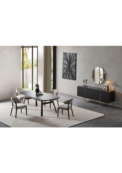 Vion Dark Yemek Odası Takımı fiyatları