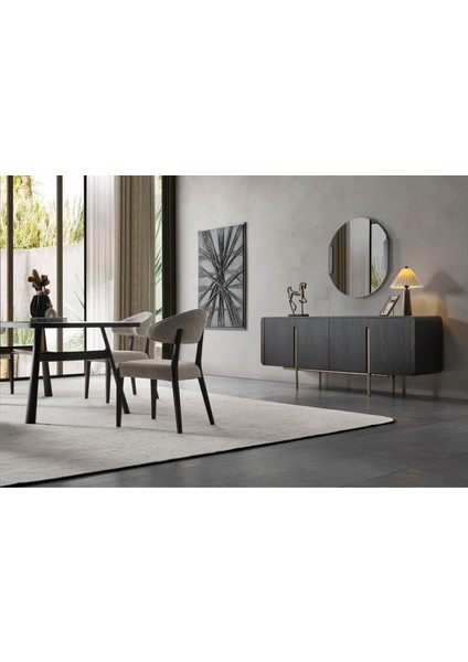 Vion Dark Yemek Odası Takımı fırsatları