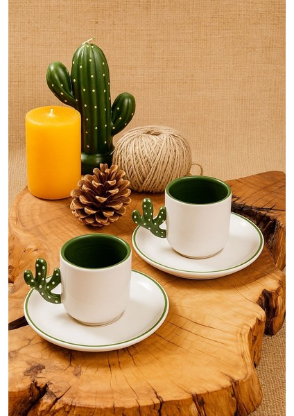 Homemade Cactusden 2 Kişilik Kahve Fincanı
