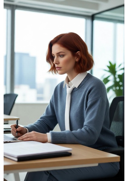 Kadın Düşük Kol Oversize Triko Kazak Bisiklet Yaka Yumuşak Dokulu Basic Kış Kombinleri Için Ideal