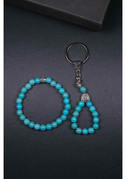 Firuze Taşı Bilek ve Anahtarlık Set Kombini fiyatları