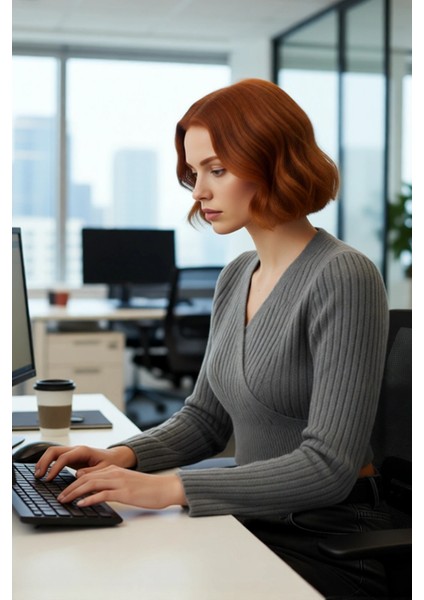 Kadınlara Özel Fitilli Kruvaze Crop Triko Kazak Serin Havalarda Şıklığı ve Konforu Bir Arada Sunar fırsatları