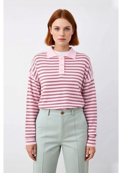 Kadınlar Için Konforlu Oversize Polo Yaka Triko Kazak Kışlık Günlük Şıklığın Anahtarı Kaliteli