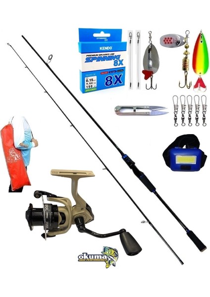 Okuma Outrax 4000 270CM 7-40GR Oslo Legend Karbon Turna Spin Olta Takımı Seti