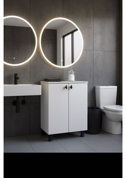 -Çok Amaçlı Dolap – Beyaz Renk, Mutfak- Banyo- Ofis İçin Uygun fırsatları