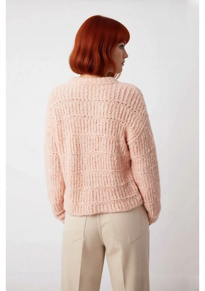 Kadınlar Için Kışlık Oversize Kalın Dokulu Triko Kazak Düşük Kollu Bisiklet Yaka Gündelik Şıklık fiyatları