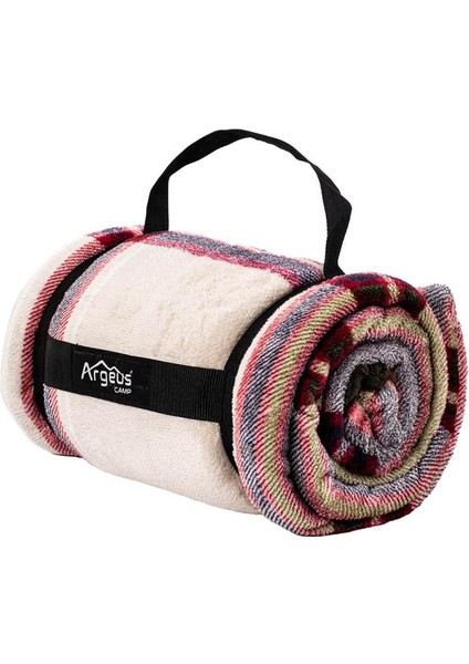 Peluş Polar Kamp Battaniyesi - Mavi Ekose - Acil Durum Battaniye - Argeus Camp fiyatları