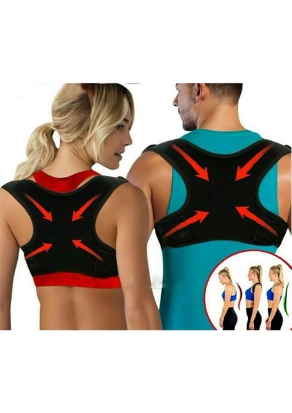 Kadın Erkek Dik Durus Korsesi Çapraz Korse Omuz Bel Sırt Korsesi